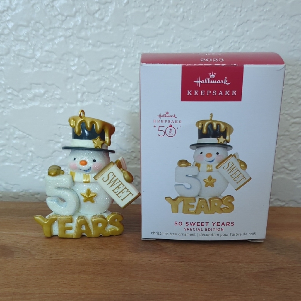 Hallmark Keepsake 50 Sweet Years  Ornament Special Edition
